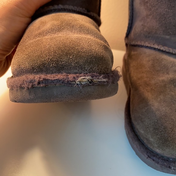 Toddler UGG Bailey Bow Gray boots size 9 - Picture 6 of 7